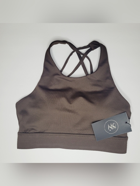 lovelylesh Fitness Other - Lovelylesh Sports Bra Brown Women's XS Crisscross Back Gym Pilates Running